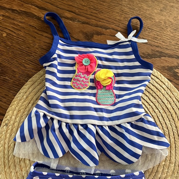 Flapdoodles Kids Baby Swim Set Bikini Size 24 - Picture 2 of 6